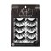 Kiss Matte Black False Eyelashes Matte Cheviot 18mm20mm Includes 4 Pairs Of Lashes Easy to Apply Reusable Lash Clusters