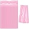 Blulu 100 Piece Rectangle Lash Trays Holder Plastic Eyelash Trays for False Eyelash Packaging Box Eyelash Storage Case for Boutique Beauty Salons Pink