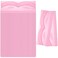 Blulu 100 Piece Rectangle Lash Trays Holder Plastic Eyelash Trays for False Eyelash Packaging Box Eyelash Storage Case for Boutique Beauty Salons Pink