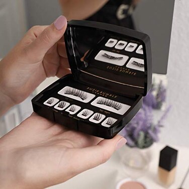 Suzie Bumble Magnetic Eyelashes Natural Look Reusable Magnetic Lashes Eyelash Extension Kit Pestaas Postizas Magneticas Comes with Beautiful Mirror Travel Case