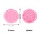 G2PLUS False Eyelashes Glue Holders 100 PCS Disposable Eyelash Tray Pink Plastic Glue Pallet Pad for Lash Extensions