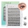 VYRILA Lash Clusters 005mm Individual Lashes 3D Wispy Lashes Clusters 01mm Super Thin Band Resuable Natural LashesD Curl Faux Mink Lashes108pcs Lash Extension Green CozyD005816mix