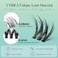 VYRILA Lash Clusters 005mm Individual Lashes 3D Wispy Lashes Clusters 01mm Super Thin Band Resuable Natural LashesD Curl Faux Mink Lashes108pcs Lash Extension Green CozyD005816mix