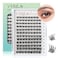 VYRILA Lash Clusters 005mm Individual Lashes 3D Wispy Lashes Clusters 01mm Super Thin Band Resuable Natural LashesD Curl Faux Mink Lashes108pcs Lash Extension Green CozyD005816mix
