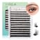 VYRILA Lash Clusters 005mm Individual Lashes 3D Wispy Lashes Clusters 01mm Super Thin Band Resuable Natural LashesD Curl Faux Mink Lashes180pcs Lash Extension Green LushyC005816mix