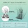 VYRILA Lash Clusters 005mm Individual Lashes 3D Wispy Lashes Clusters 01mm Super Thin Band Resuable Natural LashesD Curl Faux Mink Lashes144pcs Lash Extension Green VividD005816mix