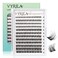 VYRILA Lash Clusters 005mm Individual Lashes 3D Wispy Lashes Clusters 01mm Super Thin Band Resuable Natural LashesD Curl Faux Mink Lashes120pcs Lash Extension Green JoyD005816mix