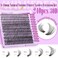 Winifred Lash Clusters Kit Lash Extension Kit Wispy 816mm Natural Lashes Clusters 240pcs Eyelash Extension Clusters 30D Individual Lashes with Lash Bond and Seal Lash Remover Lash Tweezers by