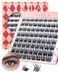 VYRILA Lash Clusters 005mm PBT Fiber Eyelash Clusters 01mm Superfine Invisiband D Curl Diy Lash Extension 72pcs 816mm Individual Lashes Clusters Like Eyelash Extensions ExoticD816Mix