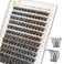 BEFER BEAUTY BEFER Lash Clusters 144 Pcs D Curl Eyelash Clusters Volume Individual Lashes Extensions 1016MM Fluffy Cluster Eyelash Wispy Cluster Lashes DIY At HomeRadianceFD03