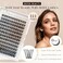 BEFER BEAUTY BEFER Lash Clusters 144 Pcs D Curl Eyelash Clusters Volume Individual Lashes Extensions 1016MM Fluffy Cluster Eyelash Wispy Cluster Lashes DIY At HomeRadianceFD03