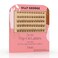 Silly George PopOn Lashes DIY 1Step PreGlued Faux Eyelash Clusters Natural Look Extensions Light Brown Blush 57 Pair Set Pack of 60 Clusters