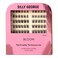 Silly George PopOn Lashes DIY 1Step PreGlued Faux Eyelash Clusters Natural Look Extensions Black Bloom 57 Pair Set Pack of 60 Clusters