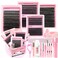 YIDUO 994Pcs Lash Clusters Kit Gift Packs 60D80D100D Volume 3D Clusters Lashes Extensions Kit 1020mm D Curly Wispy Soft DIY Individual Eyelash Extension Kit 4 Box pestaas postizas Bulk Pack