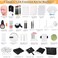 Qinzave Lashes Kit for Eyelash Extension Beginner Lash Tech Starter Kit with Eye Lash Mannequin Head Professional Eyelash Extension Kit with Lash Fan Extension Glue and Eyelash Remover for Practice Tr