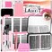 QUKLOGEN DIY Wispy Lash Extension Kit 620Pcs D Curl 6 styles Individual Lash Clusters Eyelash Extension with Lash Bond and SealQuick Glue Remover Tweezers Eyelash Brush Mini Applicator