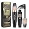 YEUGSCKA 2 Pack 4D Silk Fiber Lash Mascara Waterproof Very Black Long Lasting Mascara Lengthening Lifting Multiplying Curling Natural Eyelash Primer Brush Thickening Softer Lasting All Day 2 Tube