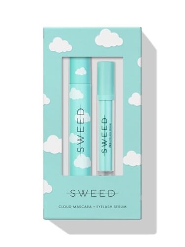 SWEED Cloud Gift Set Cloud Mascara Black 12 mL Eyelash Serum 3 mL Vegan CrueltyFree Clean Beauty