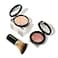 LAURA GELLER NEW YORK BlushnGlow Kit 3 PC Baked BalanceNGlow Illuminating Powder Foundation Fair Retractable Kabuki Brush Baked BlushNBrighten Pink Grapefruit