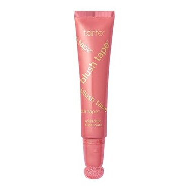 tarte blush tape satin liquid blush Blendable Buildable Makeup with Mineral Pigments Mango Shea Butters for Lightweight Hydrating Smooth Finish Vegan CrueltyFree full size buffed rose