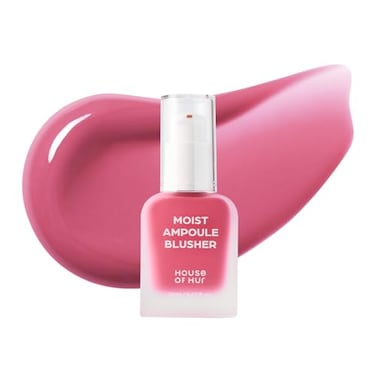 House of Hur Moist Ampoule Blusher with 50 Moisture Essence Hydrating LongLasting Blush 068floz 9 Shades Pink Rosie