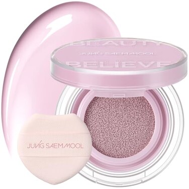JUNG SAEM MOOL Artist Cushion Blush Easy to Blend with Puff Buildable Liquid Blush for Cheeks with a Natural Dewy Finish Korean Makeup Dewy Lavender Pink