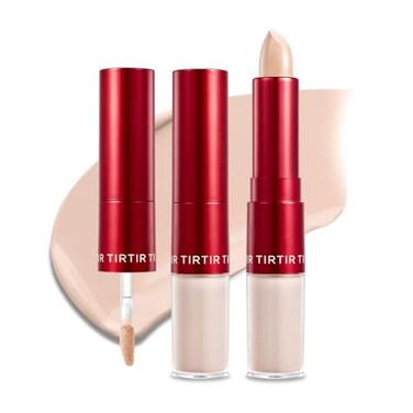 TIRTIR GlideHide Blurring Concealer Creamy texture Conceals dark circles and wrinkles Dual formula liquid tip balm stick Longlasting wear Korean Makeup 2C 028 Oz