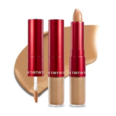 TIRTIR GlideHide Blurring Concealer Creamy texture Conceals dark circles and wrinkles Dual formula liquid tip balm stick Longlasting wear Korean Makeup 75W 028 Oz
