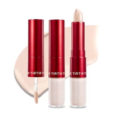 TIRTIR GlideHide Blurring Concealer Creamy texture Conceals dark circles and wrinkles Dual formula liquid tip balm stick Longlasting wear Korean Makeup 05N 028 Oz
