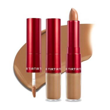 TIRTIR GlideHide Blurring Concealer Creamy texture Conceals dark circles and wrinkles Dual formula liquid tip balm stick Longlasting wear Korean Makeup 8W 028 Oz