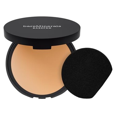 bareMinerals Barepro 24HR SkinPerfecting Powder Foundation Matte Pressed Powder Foundation Full Coverage with PlantBased Squalene Oil Control Vegan Medium 30 Neutral