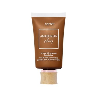 tarte Amazonian clay 16hour Full Size coverage foundation Matte Finish Foundation Vitamin E for Hydration Smooth Looking Skin Vegan CrueltyFree full size deep golden
