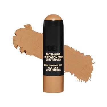 Nudestix Tinted Blur Foundation Stick CreamtoPowder Lightweight Makeup for Blurring Pores Blemishes Fine Lines NaturalMatte Finish with LightReflecting Pigments Shade Medium 6