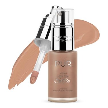 P&Atilde;&oelig;R MINERALS PR MINERALS 4in1 Love Your Selfie Longwear Foundation Concealer Full Coverage Liquid Foundation Hydrating Formula Cruelty Free