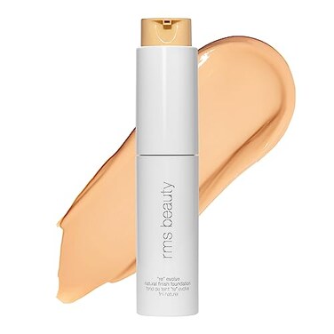 RMS Beauty ReEvolve Natural Finish Liquid Foundation Lightweight Hydrating Buildable Coverage for Medium Skin Tone Evenness Nourishing LongLasting 1 fl oz