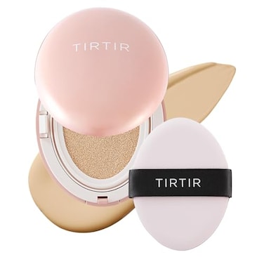 TIRTIR Mask Fit All Cover Pink Cushion Foundation High coverage Velvety Matte Finish Lightweight Flawless Corrects Redness Korean Cushion 21W Natural Ivory Full Size 063 Fl Oz