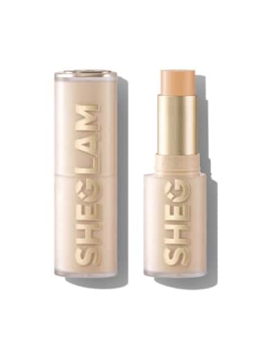 SHEGLAM Skin Magnet High Coverage Foundation Stick Longwear Medium Face Makeup for All Skin TypesShell