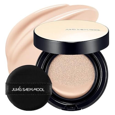 JUNG SAEM MOOL Essential Skin Nuder Cushion Natural Finish Buildable Coverage Cushion Foundation by Korean Makeup Artist Refill Not Included 049 Fl Oz SPF 50 17 Fair Pink
