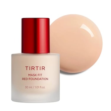 TIRTIR Mask Fit Red FoundationLong Lasting Flawless Coverage Energy Essence Lightweight Hydrating PoreBlurring Breathable Satin Finish Makeup Radiant Skin 21C Cool Ivory 101 Fl Oz