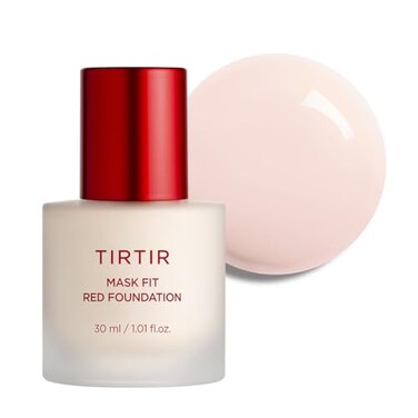 TIRTIR Mask Fit Red FoundationLong Lasting Flawless Coverage Energy Essence Lightweight Hydrating PoreBlurring Breathable Satin Finish Makeup Radiant Skin 11C Cool Rosy 101 Fl Oz