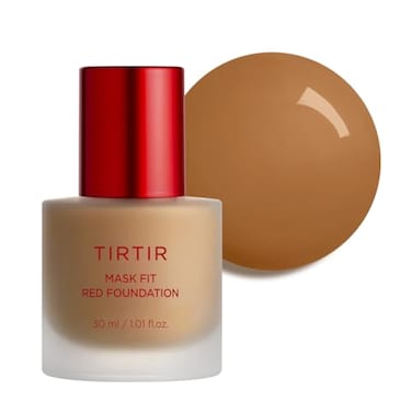 TIRTIR Mask Fit Red FoundationLong Lasting Flawless Coverage Energy Essence Lightweight Hydrating PoreBlurring Breathable Satin Finish Makeup Radiant Skin 39W Caramel 101 Fl Oz