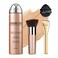QIUFSSE Air Brush Makeup FoundationSilk Flawless Airbrush MakeupBuildable Coverage Foundation for Older WomenTeenagersMiddleagedMoisturizing Ingredients for Smooth Radiant Skin 02 Beige