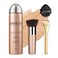 QIUFSSE Air Brush Makeup FoundationSilk Flawless Airbrush MakeupBuildable Coverage Foundation for Older WomenTeenagersMiddleagedMoisturizing Ingredients for Smooth Radiant Skin 02 Beige