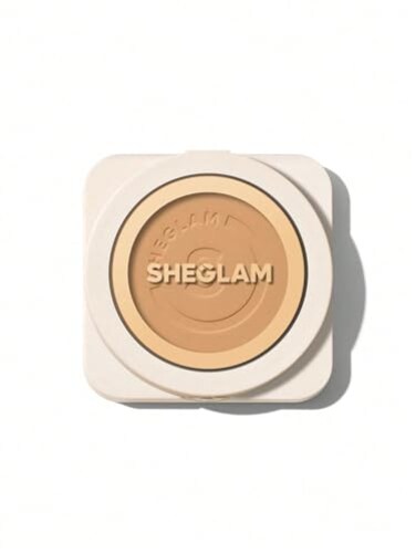 SHEGLAM SKinFocus Full Coverage Powder Foundation OilControl Lightweight Face Pressed Powder MakeupSand