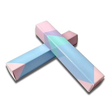 ANZKA 50 Pcs Lip Gloss Packaging 472x078x078 inch Empty Mascara Wand Tube Boxes Light Pink Blue Long Lipgloss Case Lip Glaze Balm Organizer Foldable Sample Wrapping DIY Makeup Storage