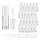 COSIDEA 14pcs Empty 6ml big doe foot wand Chunky lip gloss tubes for DIY lipglossPink round lipgloss containers tubes with thick wand White
