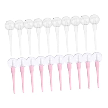 Beatifufu Lollipop Shape Lip Gloss Tubes 393 Inch Clear Empty Refillable Lipgloss Bottles with Wand 20 Pack Lightweight Portable for Travel Diy Lip Balm Containers