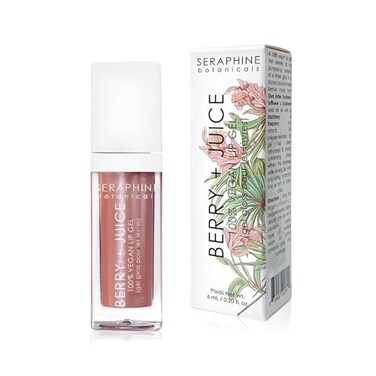 Seraphine Botanicals Berry Juice 100 Vegan Lip Gel Tinted Gloss 020 fl oz Rose Currant