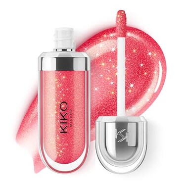 Kiko Milano 3D Hydra Lip Gloss High Shine Hydrating Plumping NonSticky Moisturizing Lip Makeup 11 Golden Red 65ml