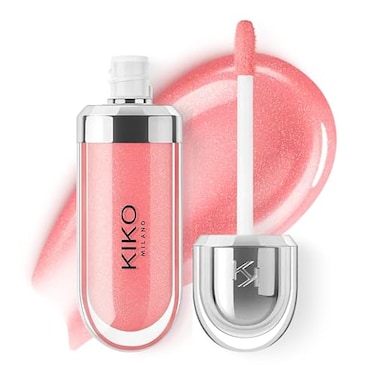 Kiko Milano 3D Hydra Lip Gloss High Shine Hydrating Plumping NonSticky Moisturizing Lip Makeup 07 Pink Magnolia 65ml